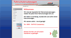 Desktop Screenshot of fahrschulersatzwagen.de